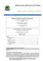 Tribunal Regional Eleitoral do Tocantins (TRE-TO) de 10 de Junho de 2020